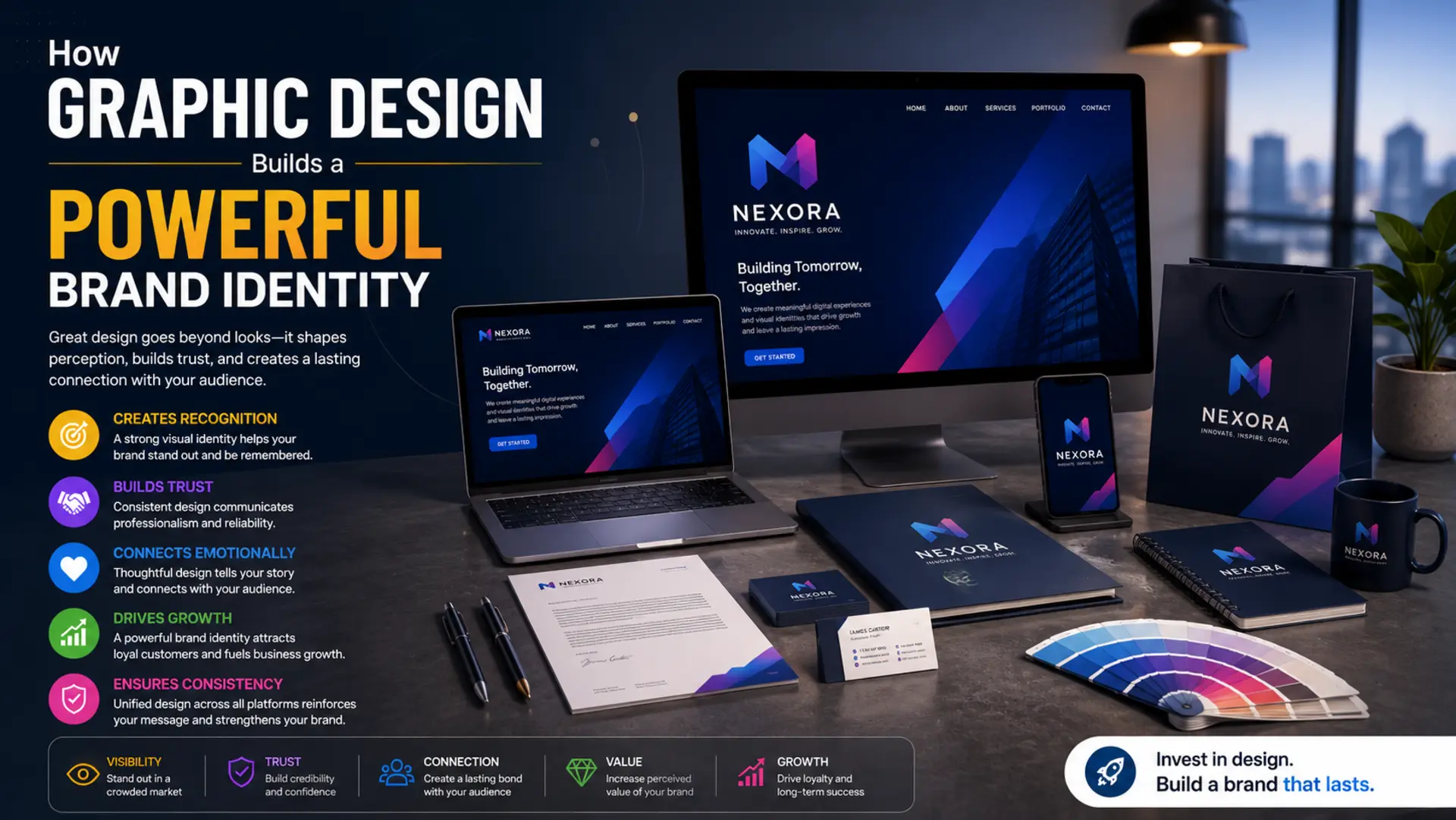 How Graphic Design Builds a Powerful Brand Identity